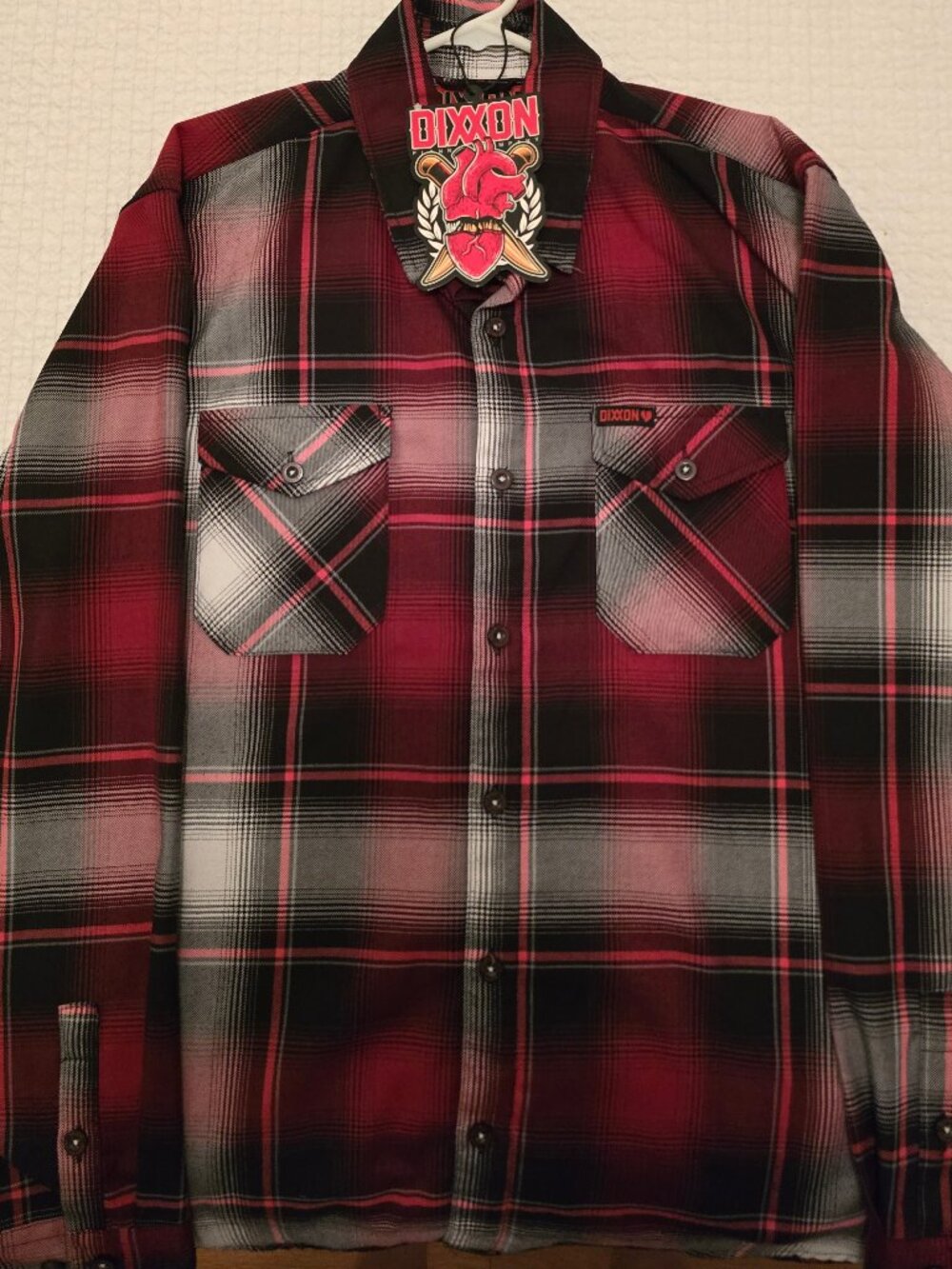 DIXXON men's The Beating Heart flannel